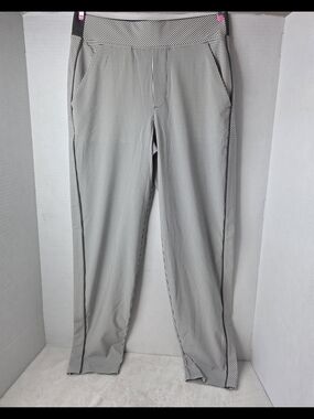 Athleta Black & White Pinstripe Womans Pants